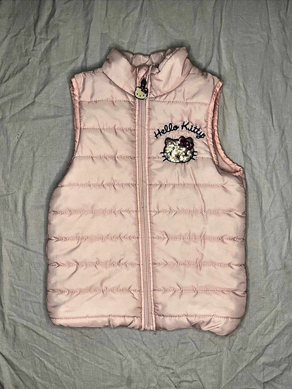 Sanrio Hello Kitty Pink Puffer Vest Size 7